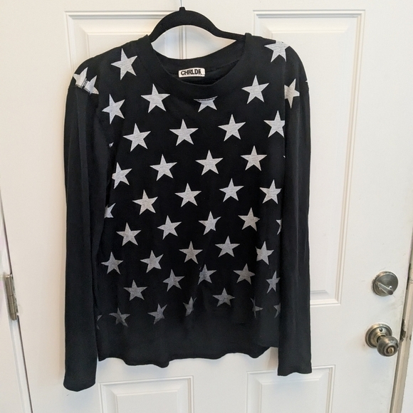 CHRLDR Star Print Modal Top - Picture 1 of 3